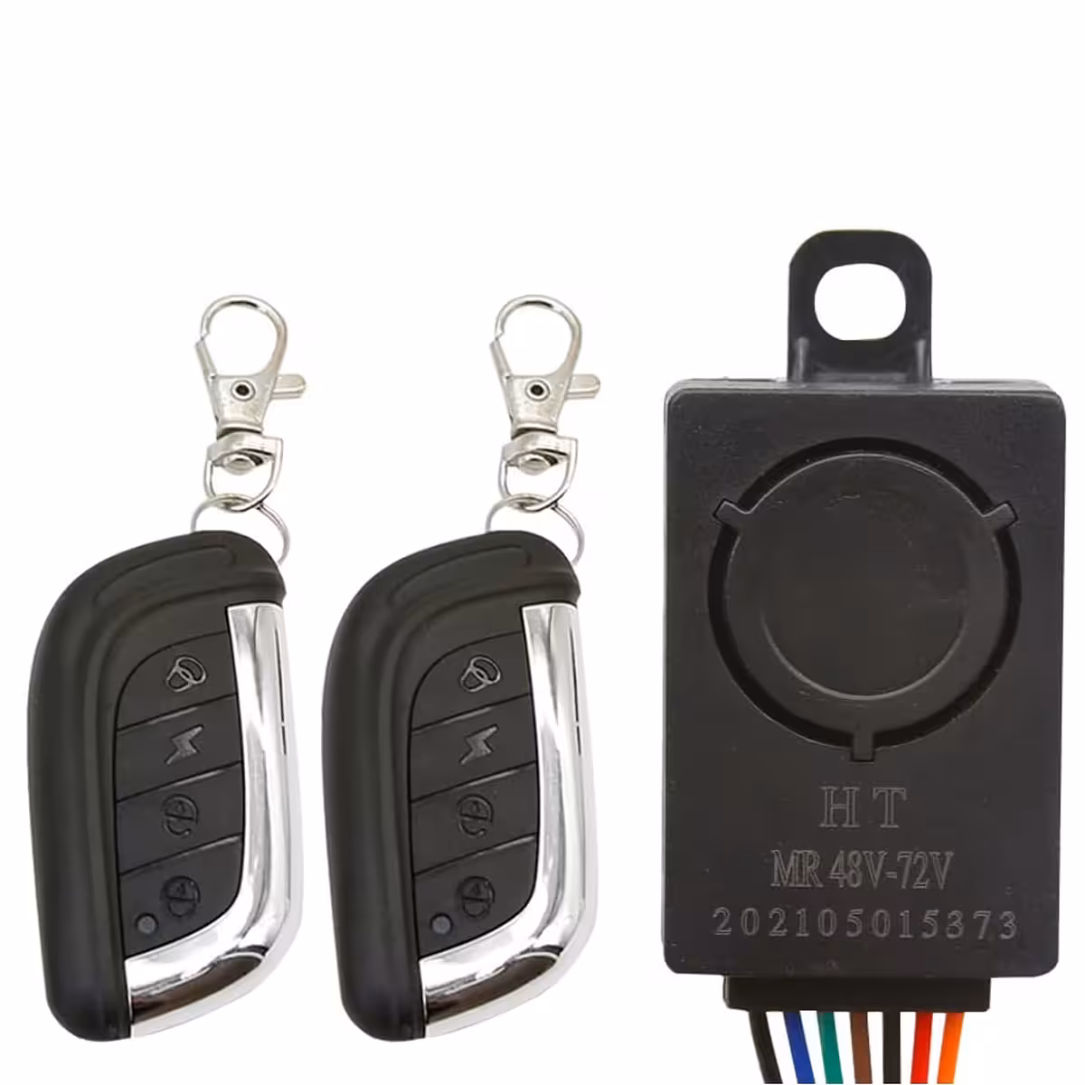 Alarm antykradzieżowy do roweru elektrycznego, w zestawie dwa piloty