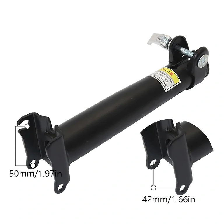 Ramię z amortyzatorem dla absorpcji wstrząsów w siedzeniu hulajnogi