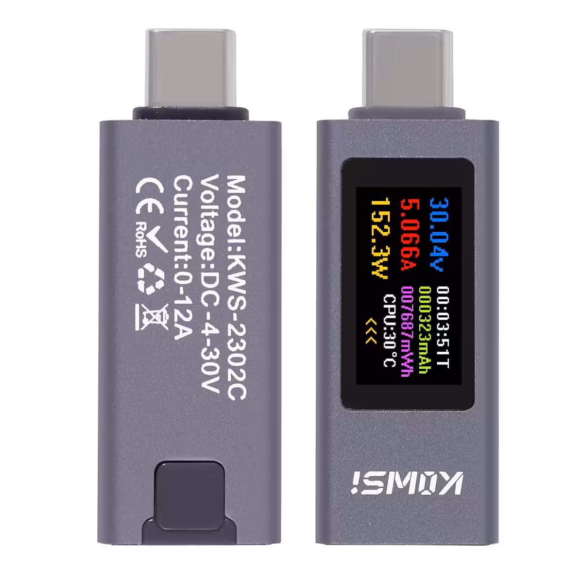 Fotografii multiple ale USB C Tester KWS-2302C