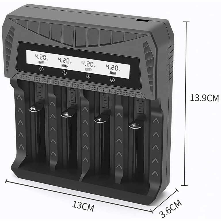 Încărcător 18650 design compact și portabil
