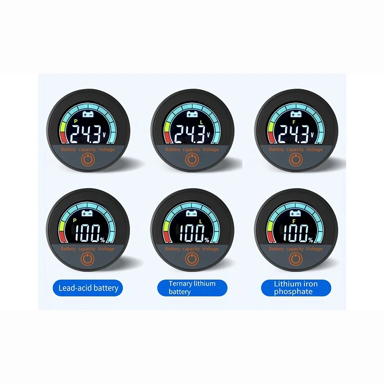 Indicator digital compatibil cu baterii Li-ion și LiFePO4 12V, 24V, 36V, 48V, 60V, 72V, afișaj procentaj baterie și voltmetru pentru bicicletă, trotinetă și scuter electric