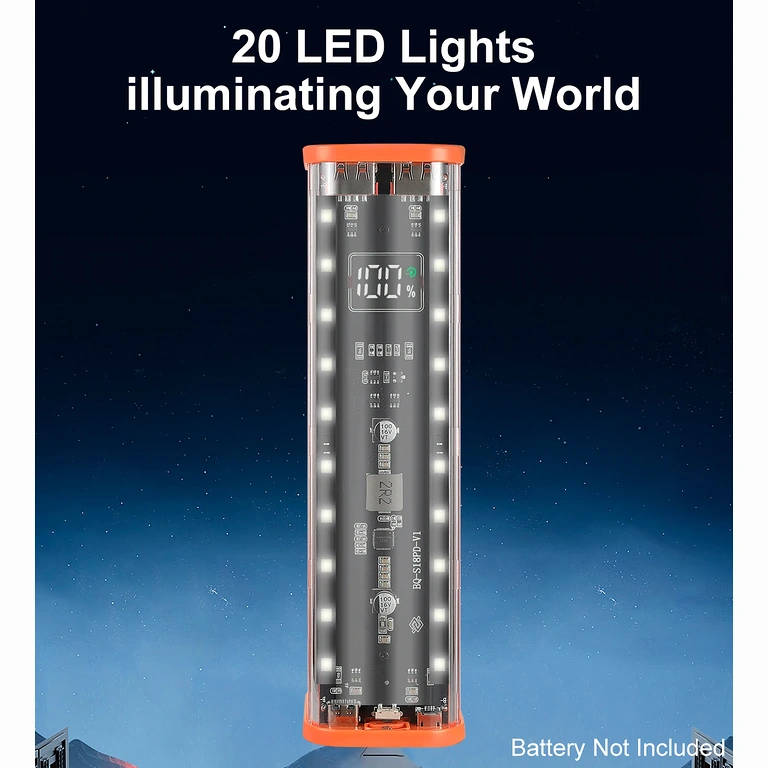 LED integrat carcasă power bank activare buton