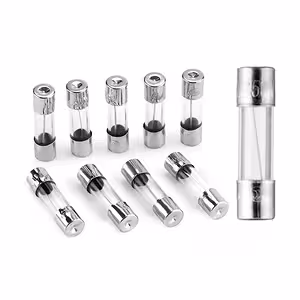 Szczegół szklanego bezpiecznika topikowego 10A 5x20mm