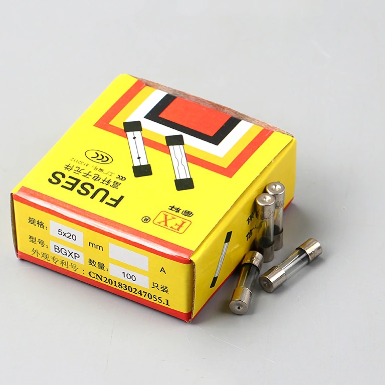 Kompletny zestaw 100 sztuk bezpieczników szklanych 10A 5x20mm